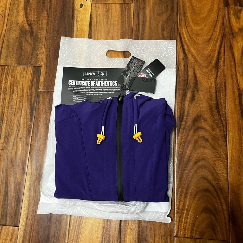 UNRL Vikings Purple Track Jacket - Picture 6 of 11
